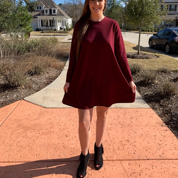 Dark red shift dress - brand new - Picture 4 of 6